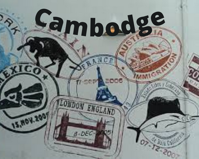 oblitération du passeport au Cambodge