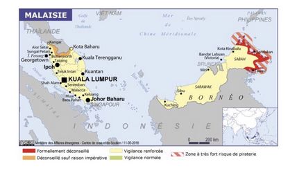 carte Malaisie pour voyager