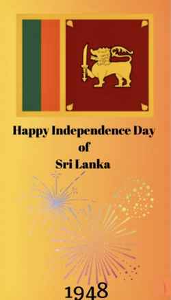 affiche indépendence day Sri Lanka