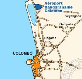 carte aeroport Colombo