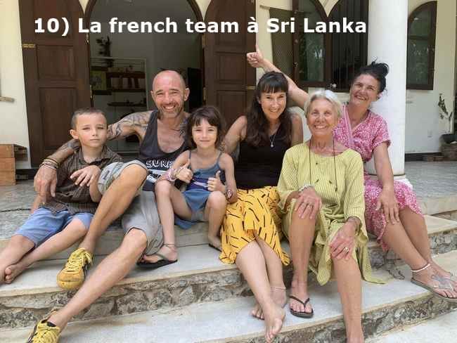 La french team à Sri Lanka