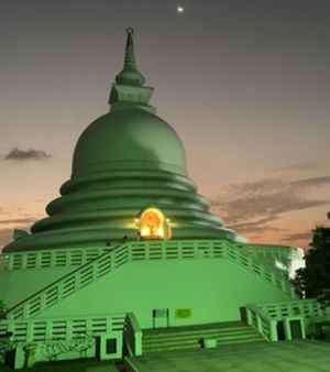 La pagode de la paix à Sri Lanka